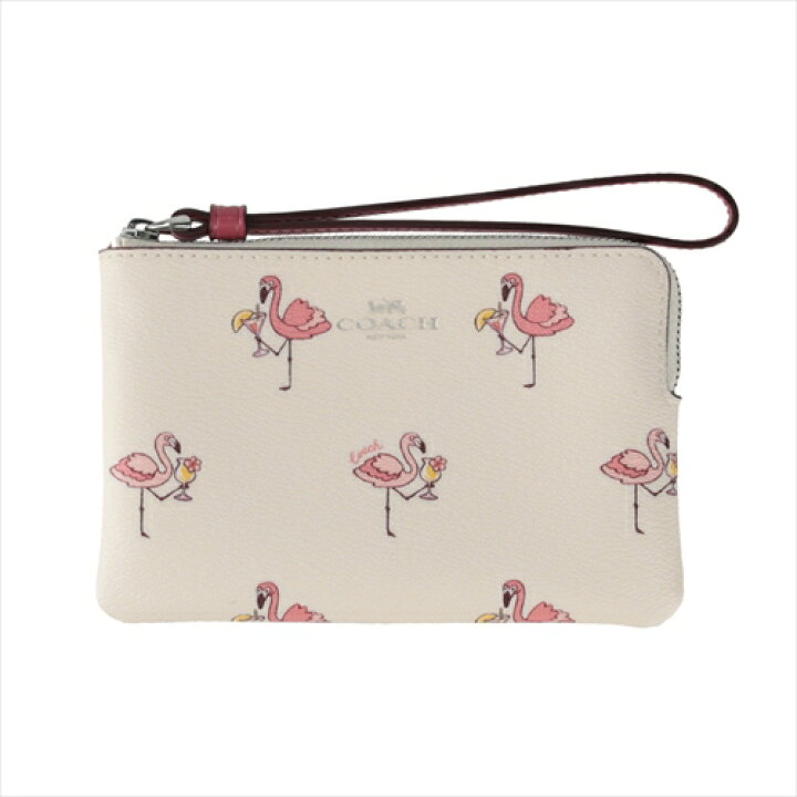 楽天市場】コーチ リストレット フラミンゴ COACH Flamingo Corner Zip 