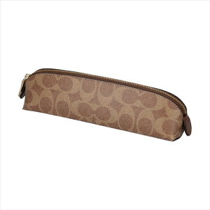 R[` |[` yVP[X COACH Signature Pencil Case CZ206 IMXHE IM/Tan/Brown