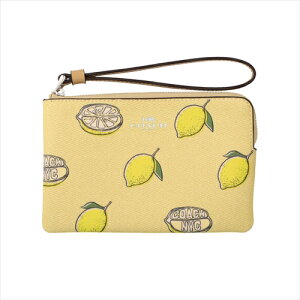 R[` Xgbg  COACH Corner Zip Lemon CBB80 SVXUC SV/Garden Glade Multi