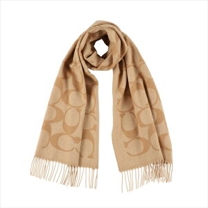 yXyVzR[` }t[ XJ[t Xg[ Coach Signature C Oversized Logo Muffler CU807 CAM Camel