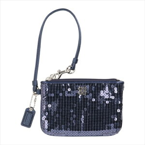 yXyVz[R[`] Xgbg COACH Occasion Sequin Small Wristlet 46563 SV/MQ SV/Midnight