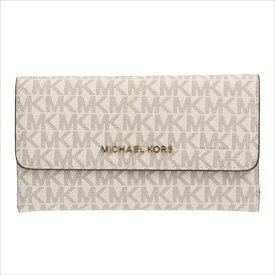 【スペシャル】[マイケルコース] 3つ折り長財布 ジェットセットトラベル Michael Kors JET SET TRAVEL LG TRIFOLD vanilla 35F8GTVF3B