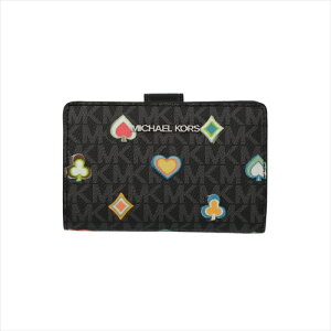 yXyVz}CPR[X 2܂z Michael Kors JET SET TRAVEL Medium Bifold Zip Coin Wallet 35F5STVF6U BLACK