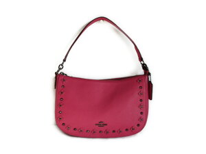�y�X�y�V�����z�R�[�` �o�b�O �t���[���� ���x�b�g �f�B�e�C�� �`�F���V�[ COACH Floral Rivets Detail Chelsea 37711 DKDUL DK/Dahlia [���s�A���i]