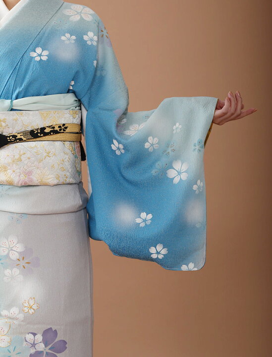 楽天市場】【美人きもの】訪問着 レンタル フルセット 着物 青色 20代 