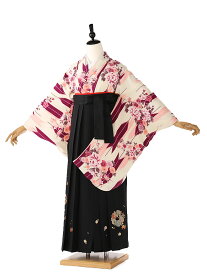 卒業式 袴 レンタル 女 フルセット 袴 レンタル 卒業式 大学生 女性 袴セット 袴下帯付き 往復送料無料 白 black fc9139 身長155cm(153cm-158cm)【レンタル】