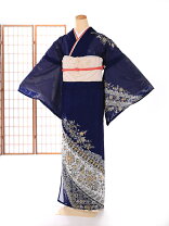 楽天市場】ネイビー（種類（着物）訪問着）（着物｜和服）：レディース  