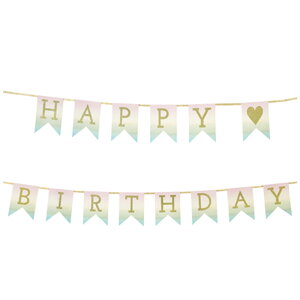  Talking Tables g[LOe[u p[eBoi[EK[h/Happy Birthday(pXe) PASTEL-GARLAND-HB