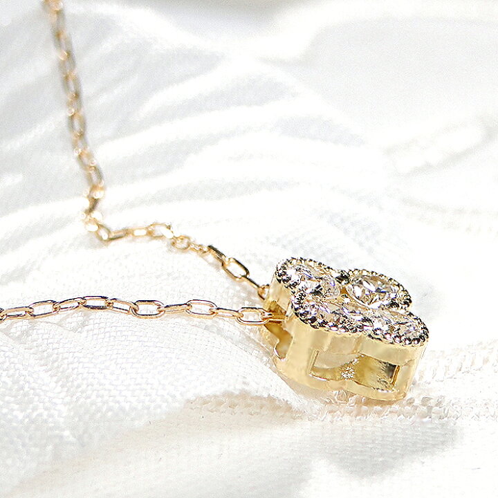 楽天市場】K18YG ダイヤモンド フラワーモチーフ ネックレス【0.30ct 