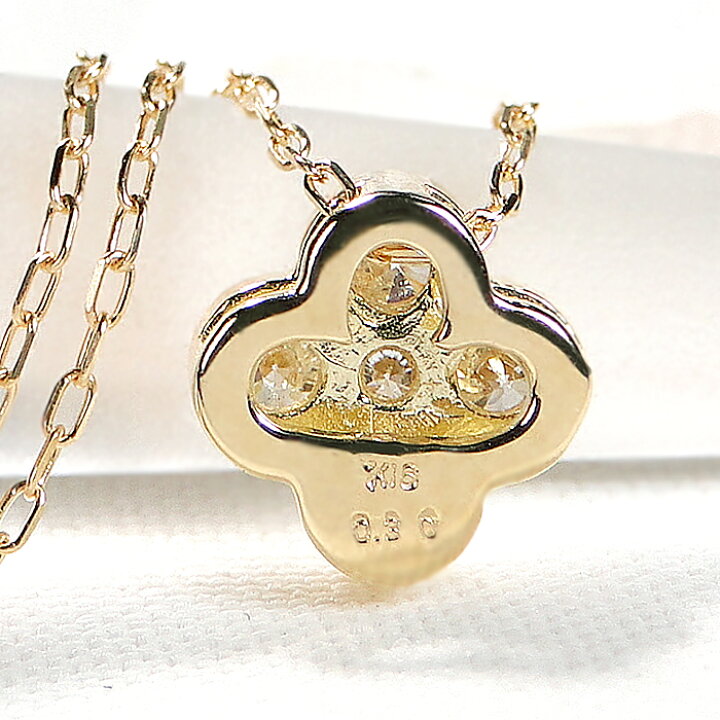 楽天市場】K18YG ダイヤモンド フラワーモチーフ ネックレス【0.30ct 