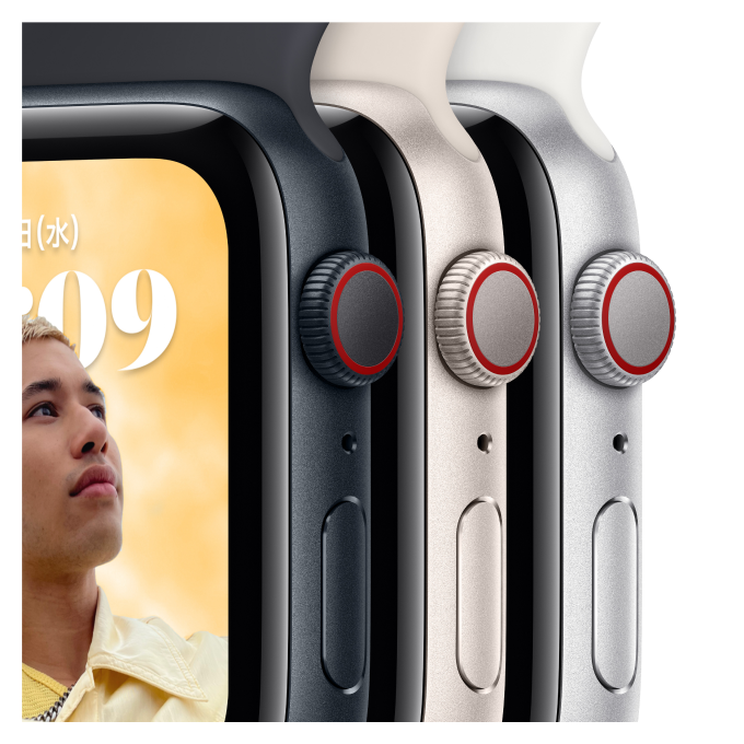 Apple Watch SE（第2世代） スターライトアルミニウムケースとスターライトスポーツバンド ケースサイズ：44mm GPS＋Cellularモデル 本体のみ   新品 純正 国内正規品 Apple認定店