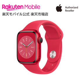 【値下げ！】Apple Watch Series 8 (PRODUCT)REDアルミニウムケースと(PRODUCT)REDスポーツバンド ケースサイズ：41mm GPS＋Cellularモデル 本体のみ 新品 純正 国内正規品 Apple認定店