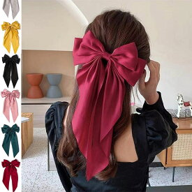 送料無料 リボン 大きい ヘアアクセサリー リボンバレッタ ヘアアクセサリー バレッタ ヘアクリップよりも エレガントなまとめ髪 バレッタ アクセサリー ヘアアクセサリー ヘアクリップ