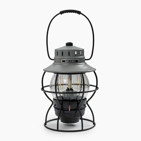 BAREBONES LIVING ベアボーンズリビング レイルロード ランタン スレート グレイ Railroad Lantern Slate Gray LIV-282 充電式 キャンプ アウトドア ソロキャン USB レトロ ランプ ライト ギフト 車中泊 吊り下げ 置き型