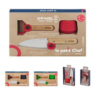 OPINEL(オピネル) キッズ ステンレス シェフナイフ プチシェフ 包丁 ガード ピーラー セット 10cm レッド…