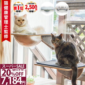 ＼4時間限定CP本日20時〜／猫 ハンモック 窓用 吸盤 宇宙船 キャットステップ セット 夏用 賃貸OK 最大耐荷重25kg(推奨20kg) 猫ベッド ペットベッド 省スペース 室内飼い 日光浴 スケルトンハンモックシリーズ /ステップ付き吸盤スケルトンハンモック