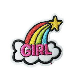 by hJ ACڒ c5.5cm×5.4cm GIRL  _ X^[ ACby |  w ؂ AbvP Ղ肯 wappen }XNpTCY