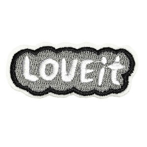 ���b�y�� �h�J �A�C�����ڒ� �c2.5cm×��5.5cm LOVE it �����o�� �t�L�_�V �A�C�������b�y�� ��| ���� ���w ����؂� �A�b�v���P �����Ղ肯 wappen
