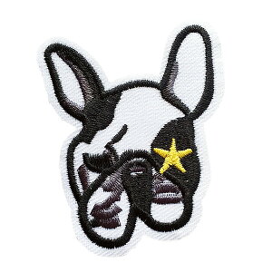 ���b�y�� �h�J �A�C�����ڒ� �c6.5cm×��5cm �u���h�b�O dog �� ���� �A�C�������b�y�� ���b�y���f�R ���b�y���J�X�^�� ���� ���w ����؂� �A�b�v���P �����Ղ肯 wappen