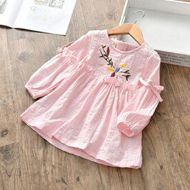 メゾンドラビ【SALE】チュニック ワンピース 子供服 女の子 リゾート 長袖 キッズ 子ども服 ガーリー かわいい 夏 春 プリンセス リボン ワンピ チュニック レギンス 100cm 110cm 120cm 130cm 140cm ホワイト ピンク