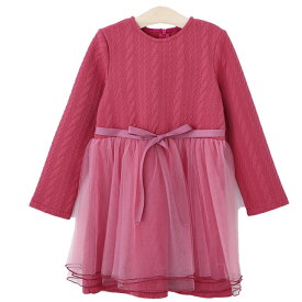 メゾンドラビ【SALE】ワンピース 子供服 女の子 チュール パフスリーブ ノースリーブ プリンセス お姫様 発表会 お出かけ キッズ カットソー 夏 春 かわいい ドレス 100cm ライラック イエロー サーモンピンク 伸縮性あり