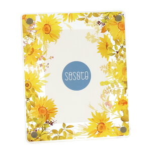 フォトフレーム ひまわり 向日葵 フォトスタンド 写真立て L判 カード ホビーカード トレカ クリアカード ステッカー 飾る ディスプレイ 推し 推し活 漫画 アイドル グッズ 自由 レイアウト