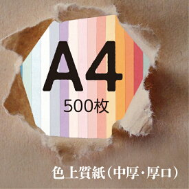 雑貨 の 紙 色上質 中厚 厚口 A4 カラー 無地 500 枚 在庫処分 送料無料 クイリング ペーパーフラワー リース デコレーション レタリング カリグラフィ コラージュ ジャンクジャーナル タグ カード 台紙 リサイクル 作品 切り絵 画用紙 水彩 スクラップ 工作 コピー 印刷