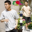 【メール便で送料無料】 FRUIT OF THE LOOM(フルーツオブザルーム) 半袖 Tシャツ メンズ 大きいサイズ ヘビーウェイト 8オンス 厚手 無地 クルーネック カットソー 半袖Tシャツ 無地Tシャツ ヘビーウエイト 綿 コットン トップス ブランド 白 黒 アメカジ ワークマン プラス