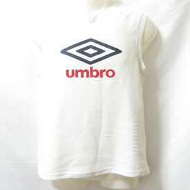 【中古】 【送料無料】 古着 メンズL UMBRO/アンブロ ノースリーブ インナーシャツ サッカー フットサル 練習着 ホワイト UBS7134