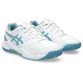 【新品】 asics/アシックス 1044A077-100 GEL-DEDICATE 8 GS テニスシューズ ジュニア オールコート用 White/Gris Blue