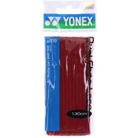 【新品】 YONEX/ヨネックス AC570-001 オーバルシューレース 靴紐 カラー 2本入り 左右1セット レッド