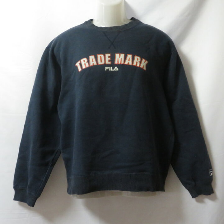 古着 メンズM FILA/フィラ 裏起毛 スウェットシャツ トレーナー 長袖 