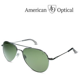 American Optical General SILVER（55mm） GREEN（GLASS） アメリカンオプティカル サングラス （お取り寄せ）