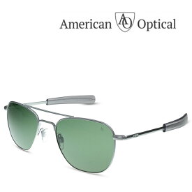 American Optical Original Pilot MATTE SILVER（52mm） GREEN（GLASS） アメリカンオプティカル サングラス （お取り寄せ）