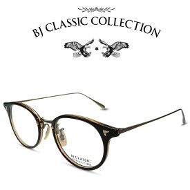 BJ CLASSIC COLLECTION COMBI COM-510N NT C-103-3 ブラウン クリアブラウン Atゴールド BJクラシックコレクション 度付きメガネ 伊達メガネ メンズ レディース 本格眼鏡 （お取り寄せ）