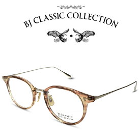BJ CLASSIC COLLECTION COMBI COM-510N NT C-142-1 クリアライトブラウンササ ゴールド BJクラシックコレクション 度付きメガネ 伊達メガネ メンズ レディース 本格眼鏡 （お取り寄せ）