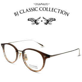 BJ CLASSIC COLLECTION COMBI COM-510N NT C-42-1 ライトブラウン ゴールド BJクラシックコレクション 度付きメガネ 伊達メガネ メンズ レディース 本格眼鏡 （お取り寄せ）