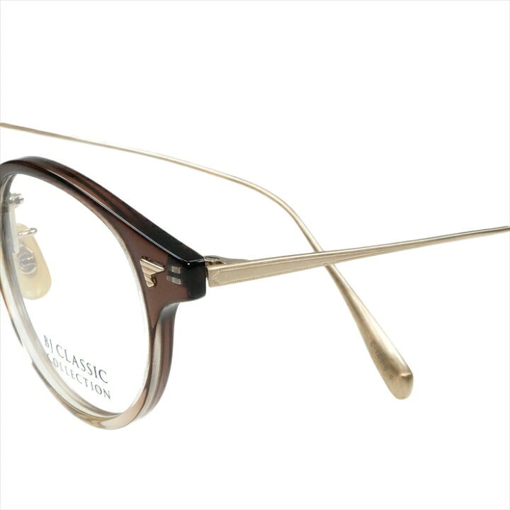 楽天市場】BJ CLASSIC COLLECTION COMBI COM-510NT C-149-6 ブラウン クリア マットゴールド  BJクラシックコレクション 度付きメガネ 伊達メガネ メンズ レディース 本格眼鏡 : メガネ＆サングラス REI-GLASSES