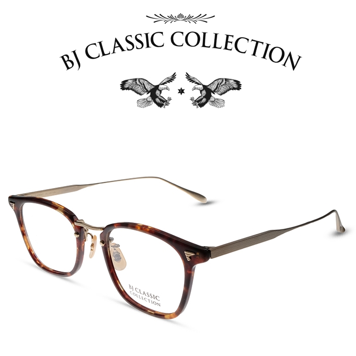 BJ CLASSIC COLLECTION COMBI COM-554GT C-2-6 バラフ・マットゴールド BJクラシックコレクション 度付きメガネ 伊達メガネ メンズ レディース 本格眼鏡 （お取り寄せ） 眼鏡