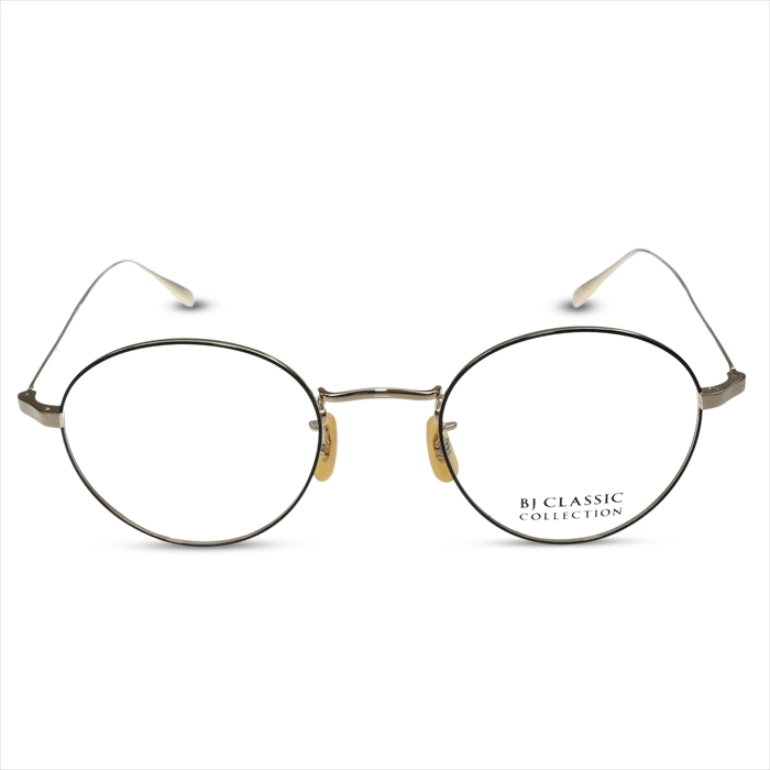 BJ CLASSIC COLLECTION PREMIUM PREM-114S NT C-1-1F ゴールド ブラック（フロント七宝）  BJクラシックコレクション 度付きメガネ 伊達メガネ メンズ レディース プレミアム 本格眼鏡 | メガネ＆サングラス REI-GLASSES