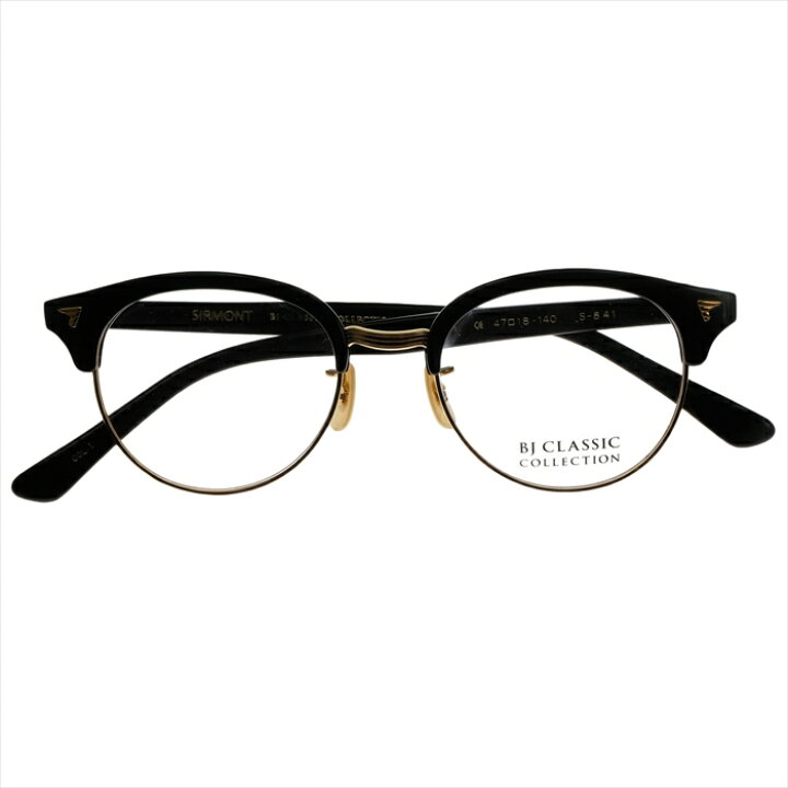 BJ CLASSIC COLLECTION BROW S-841 C-1 ゴールド BJクラシックコレクション 度付きメガネ 伊達メガネ  メンズ レディース 本格眼鏡 （お取り寄せ） メガネ＆サングラス REI-GLASSES