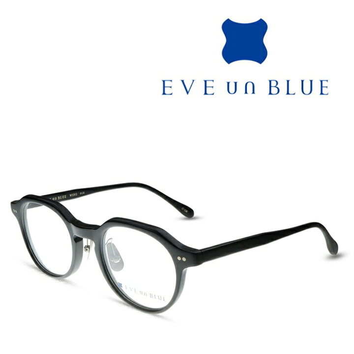 EVE un BLUE メガネフレームブラックゴールド