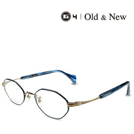 G4 Old & New 1673 G/NV ゴールド ネイビー 度付きメガネ 伊達メガネ メンズ レディース ユニセックス ジーフォー オールド＆ニュー 日本製 本格眼鏡