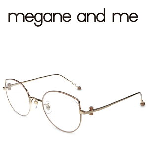 megane and me メガネアンドミー NORAH BE Pink Beige メガネ フレーム 度付きメガネ 伊達メガネ レディース 日本製 本格眼鏡 (お取り寄せ)
