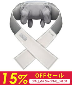 【先着30名様限定クーポン配布中】【医療機器認証取得】RENPHO レンフォ ネックマッサージャー 3Dショルダーマッサージャー 肩こり 解消 マッサージ機 はさみ揉み 首/肩/腰/背中/太もも 2モード切替 2段階強度 リラックス 洗えるファスナー付き布カバー
