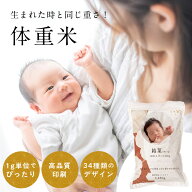【ポイント5倍】新発売！【感動を届けるお米ギフト】結婚式 体重米 メモリアルカード付き 出産内祝い 両…