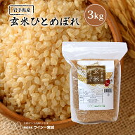 玄米 ひとめぼれ 3kg 岩手県産 令和7年産 送料無料 《3kg》 米 お米 3kg 米3kg 米3キロ ジップ式 チャッ…