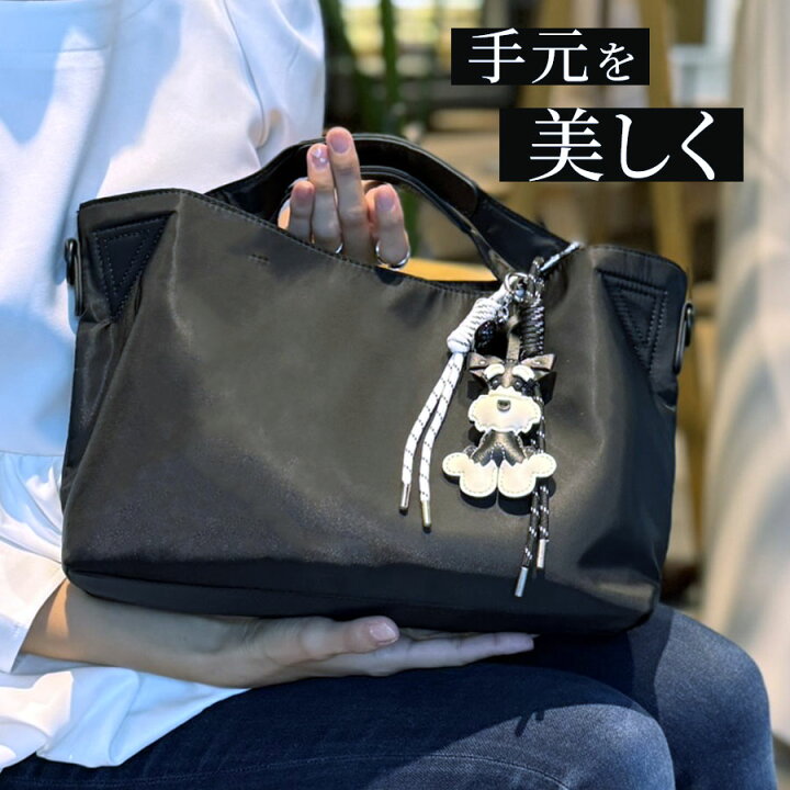 楽天市場】ナイロン×本革 トートバッグ レディース きれいめ 