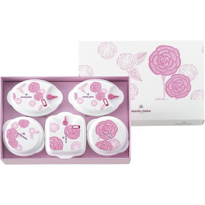 お歳暮 マリ クレール ローズブルーミング 電子レンジ容器5点セット 花弁 色合 電子 保存容器 冷蔵庫内 蒸気穴 開閉 バラ モチーフ ピンク キュート レンジ ラップ スッキリ スライド 子レン