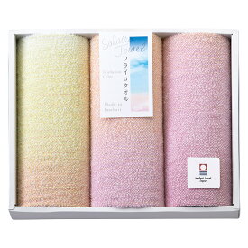 Solairo Towel （ソライロタオル） フェイスタオル3P お中元 内祝い お誕生日 出産内祝い 結婚内祝い 送料無料 高級 プレゼント ギフトセット 香典返し 法要 法事 還暦 贈答品 お返し 贈り物 人気 売れ筋 お取り寄せ
